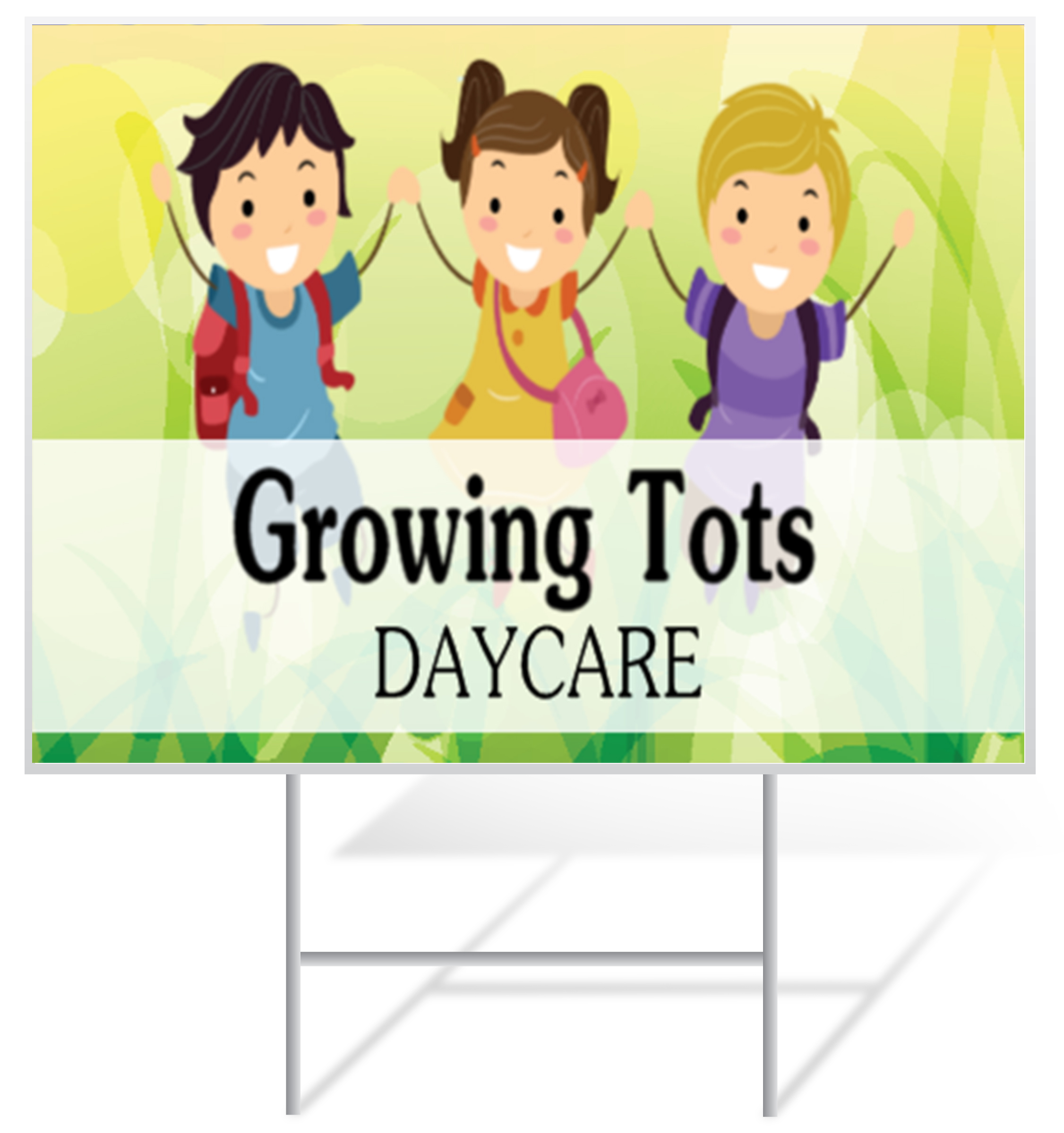 Daycare Lawn Sign Example | LawnSigns.com