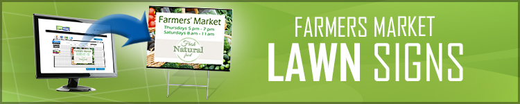 Farmers Market Lawn Signs | LawnSigns.com