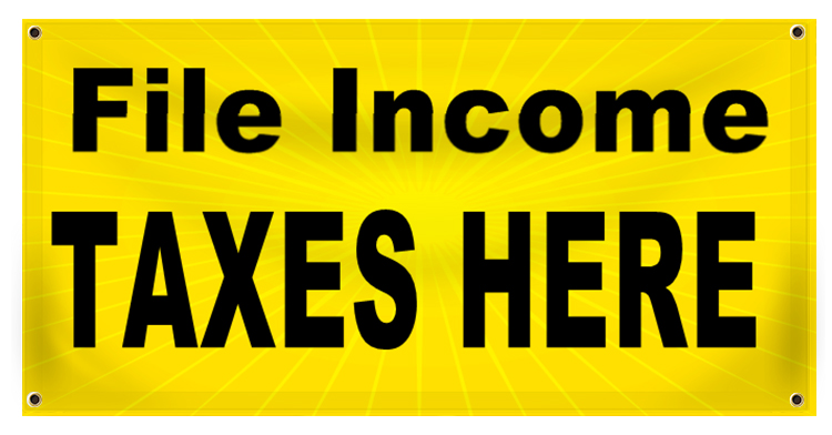 Accounting Banner Idea | LawnSigns.com