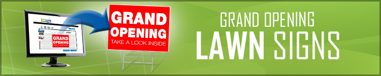 Grand Opening Lawn Signs | LawnSigns.coom