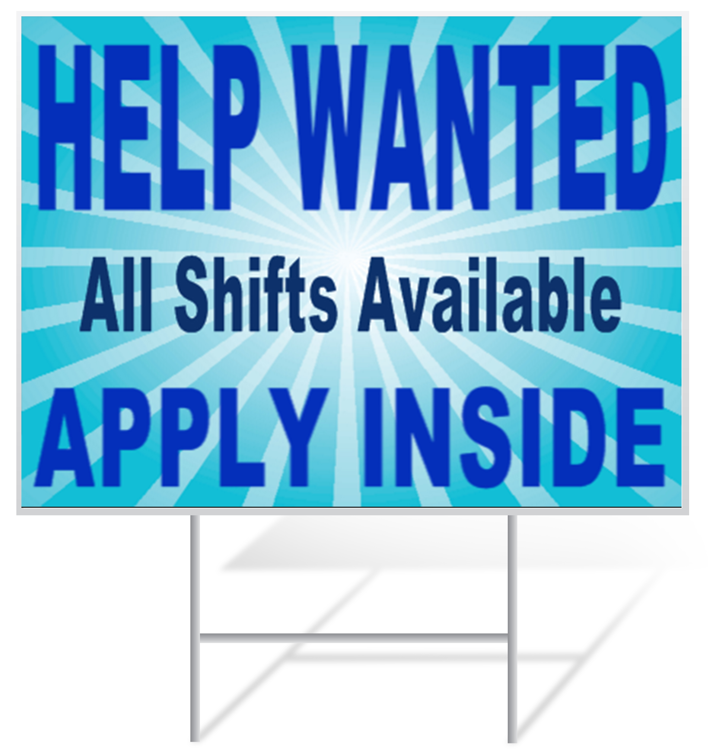 Help Wanted Lawn Sign Example | LawnSigns.com