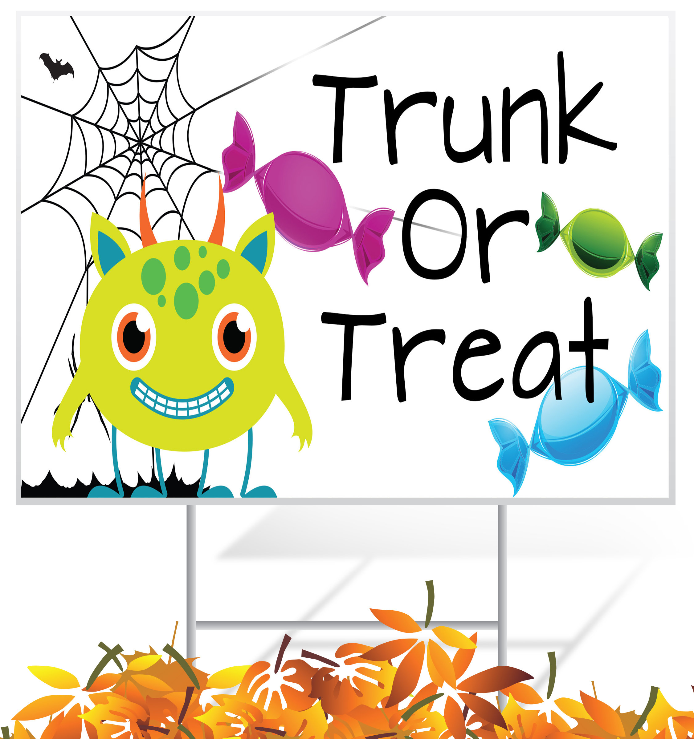 Fall Holiday Lawn Sign Example | LawnSigns.com