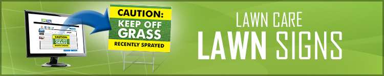 Lawn Care Lawn Signs from LawnSigns.com