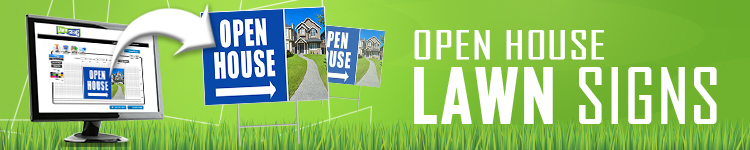 Open House Lawn Signs | LawnSigns.com