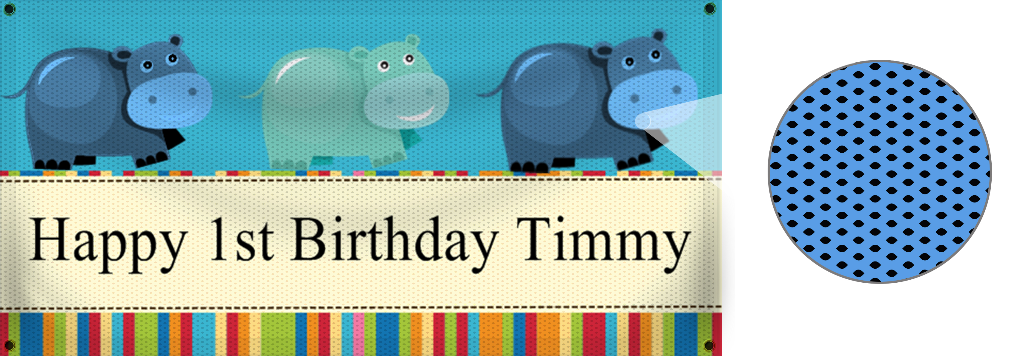 Birthday Mesh Banner Idea | LawnSigns.com