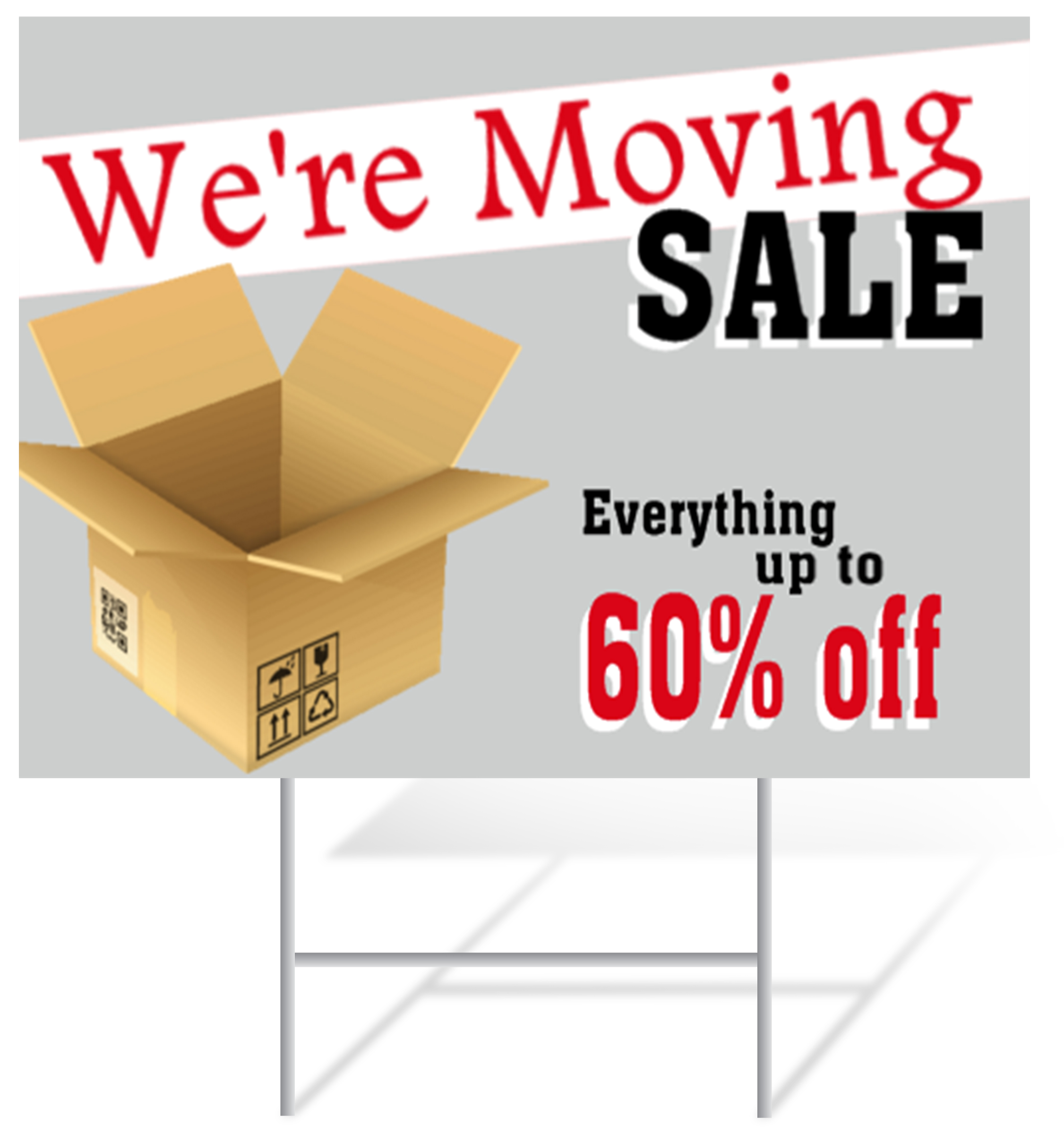 Moving Sale Lawn Sign Example | LawnSigns.com