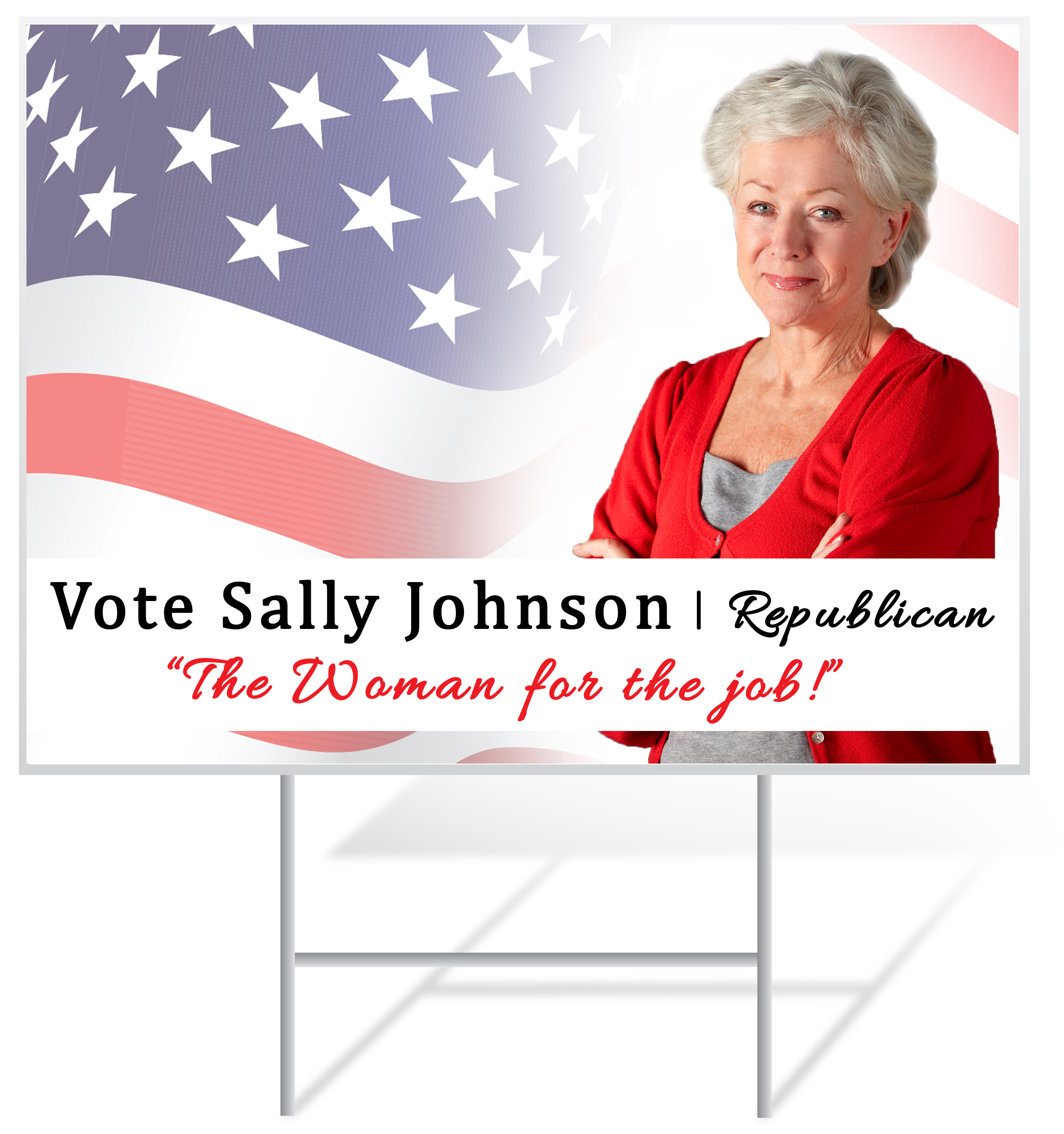 Republican Lawn Sign Example | LawnSigns.com