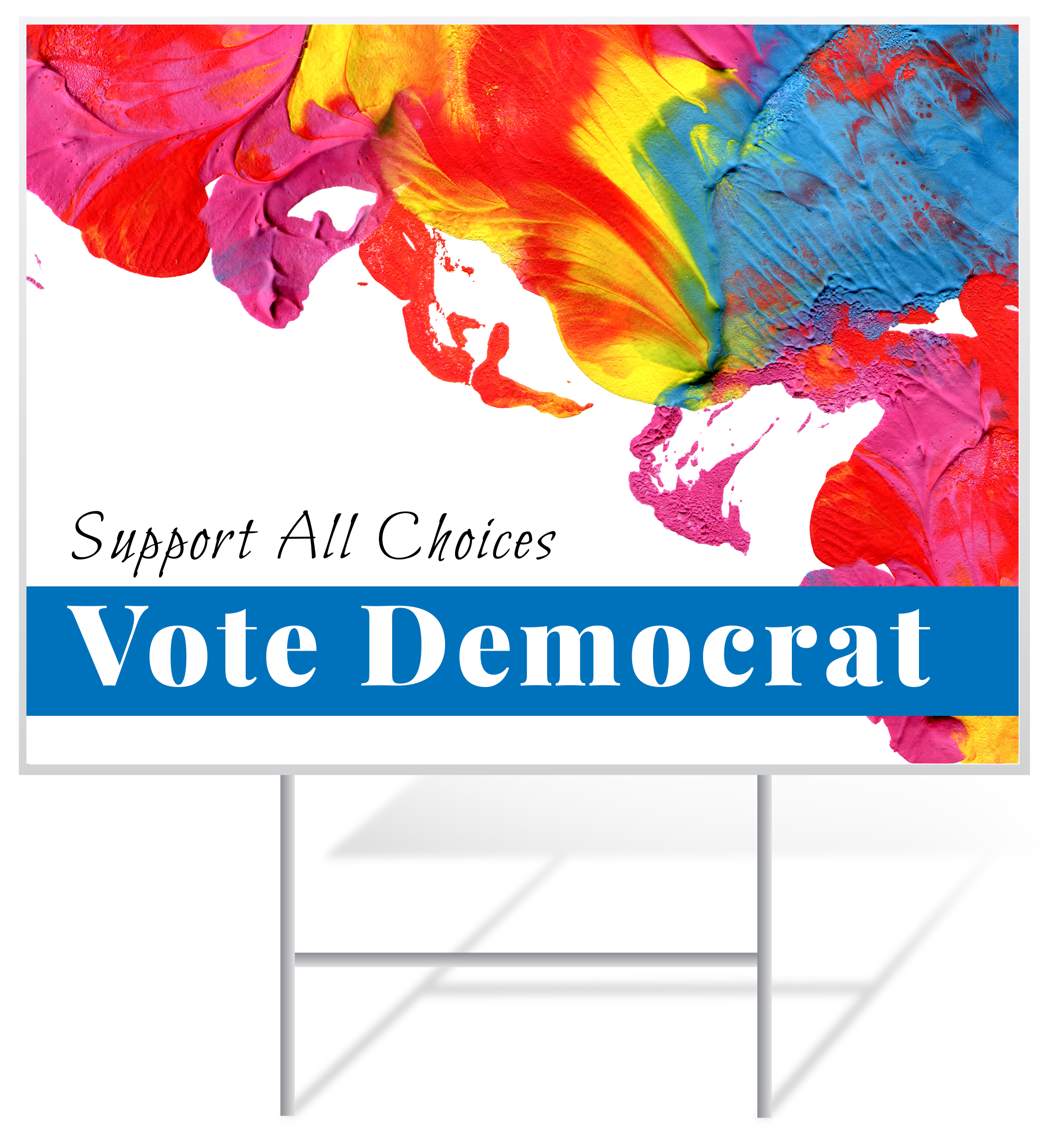 Democrat Lawn Sign Example | LawnSigns.com