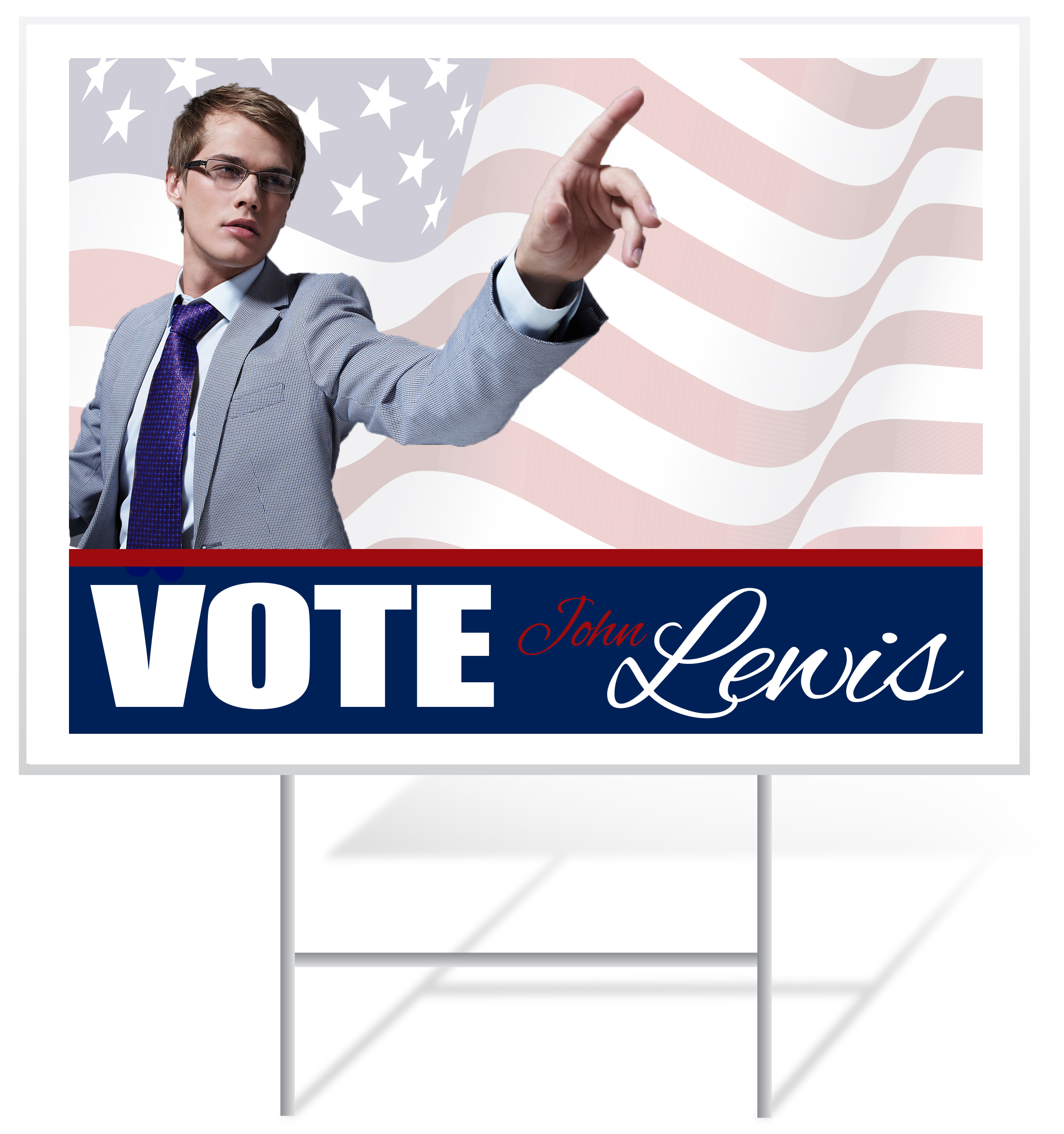 Democrat Lawn Sign Example | LawnSigns.com