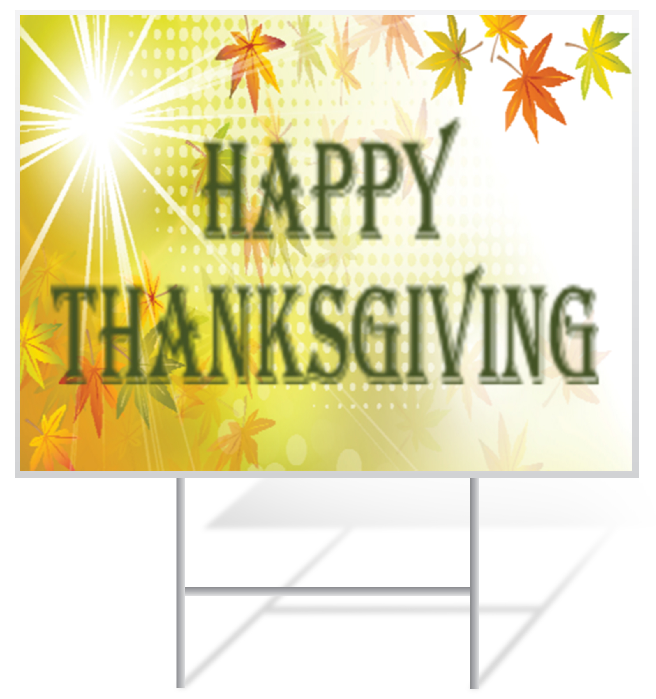 Thanksgiving Lawn Sign Example | LawnSigns.com