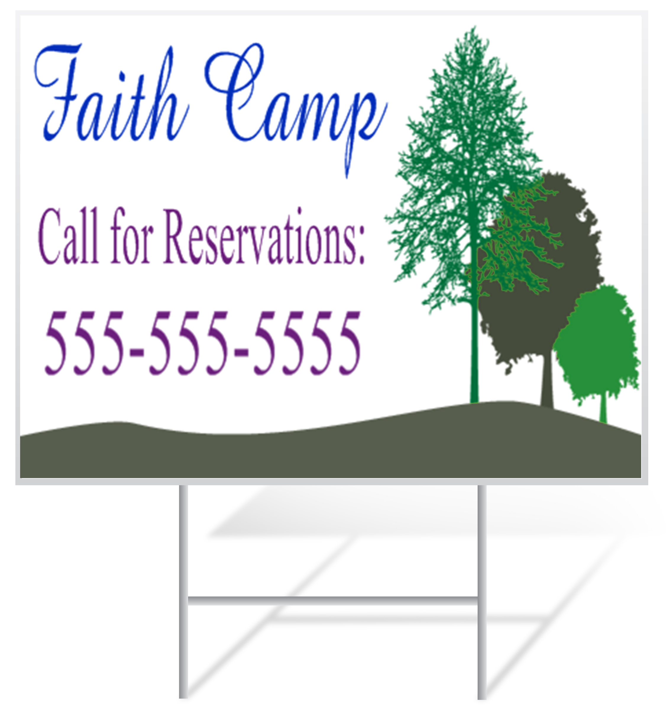 Vacation Bible School Lawn Sign Example | LawnSigns.com