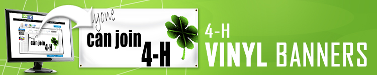 4H  Vinyl Banners | LawnSigns.com