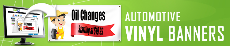 Automotive Vinyl Banners | LawnSigns.com