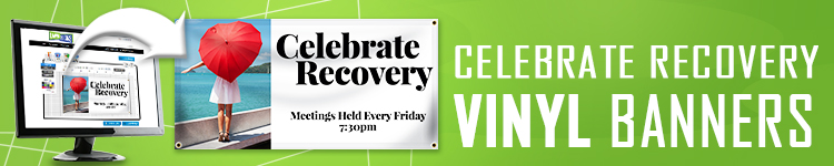 Celebrate Recovery Banners | LawnSigns.com