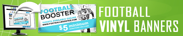 Football Vinyl Banners | LawnSigns.com