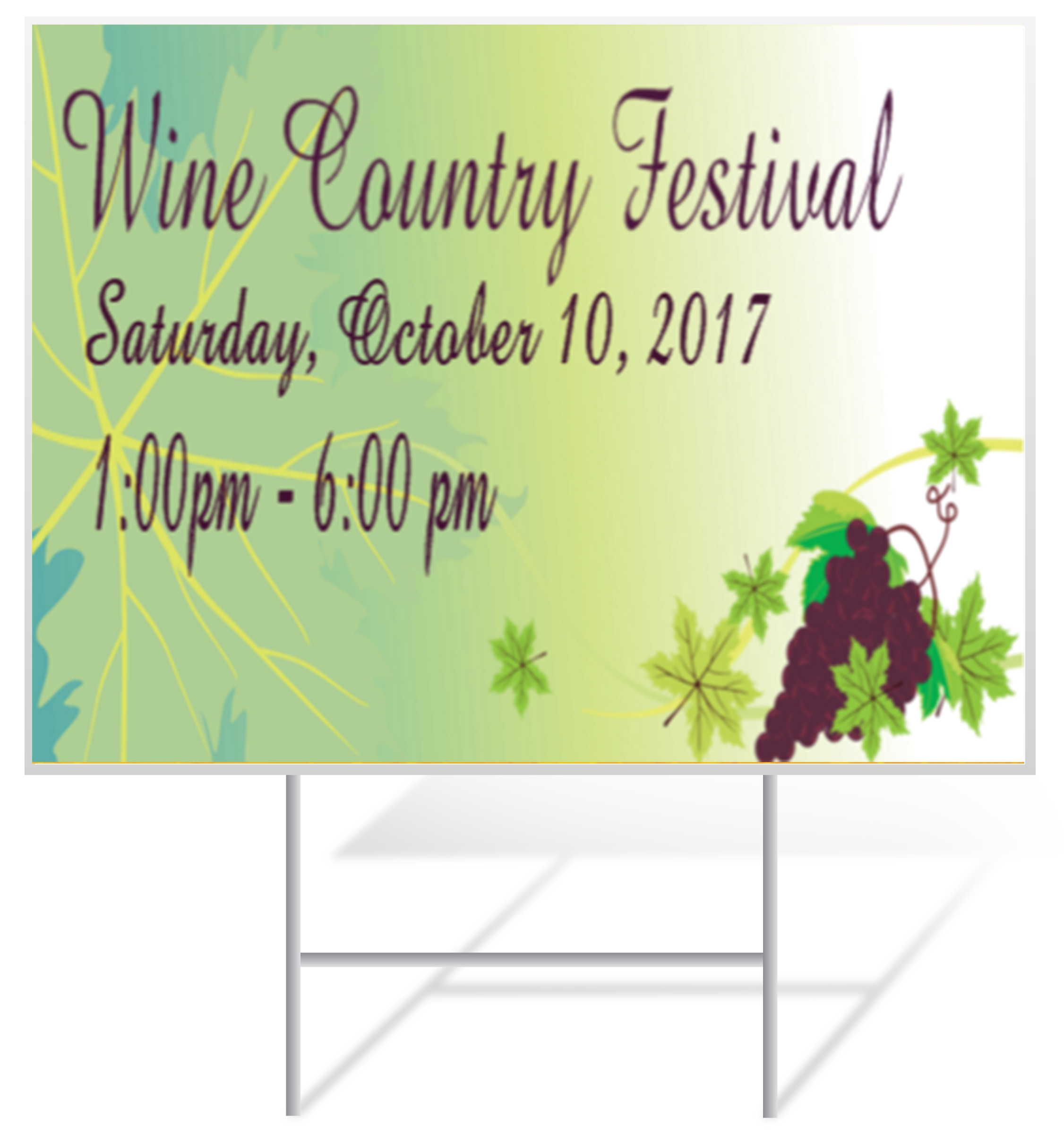 Festival Lawn Sign Example | LawnSigns.com