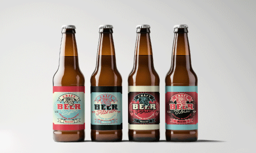 4 custom beer bottle labels