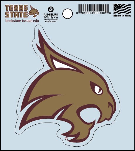 Texas State Mascot Decal