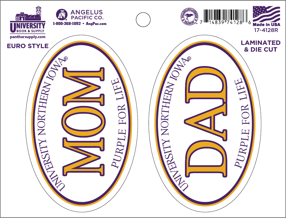 University of Northern Iowa Eurostyle Decal