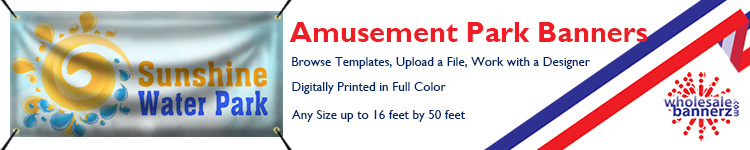 Custom Amusement Park Banners | Wholesalebannerz.com