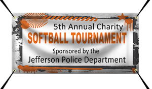 Custom Charity Softball Tournament Banner Example | Wholesalebannerz.com