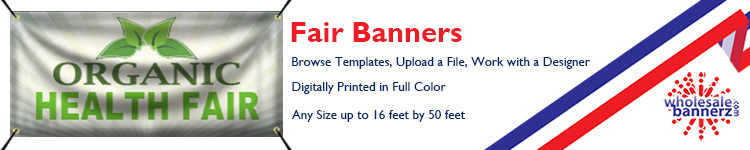 Custom Fair Banners | Wholesalebannerz.com