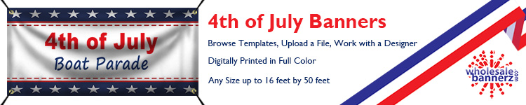 Custom Independence Day Banners | Wholesalebannerz.com