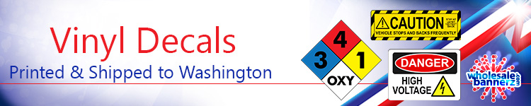 Custom Vinyl Decals for Washington | Wholesalebannerz.com