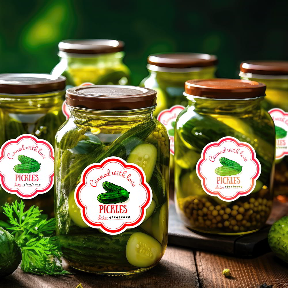 Custom Canning Pickle Labels