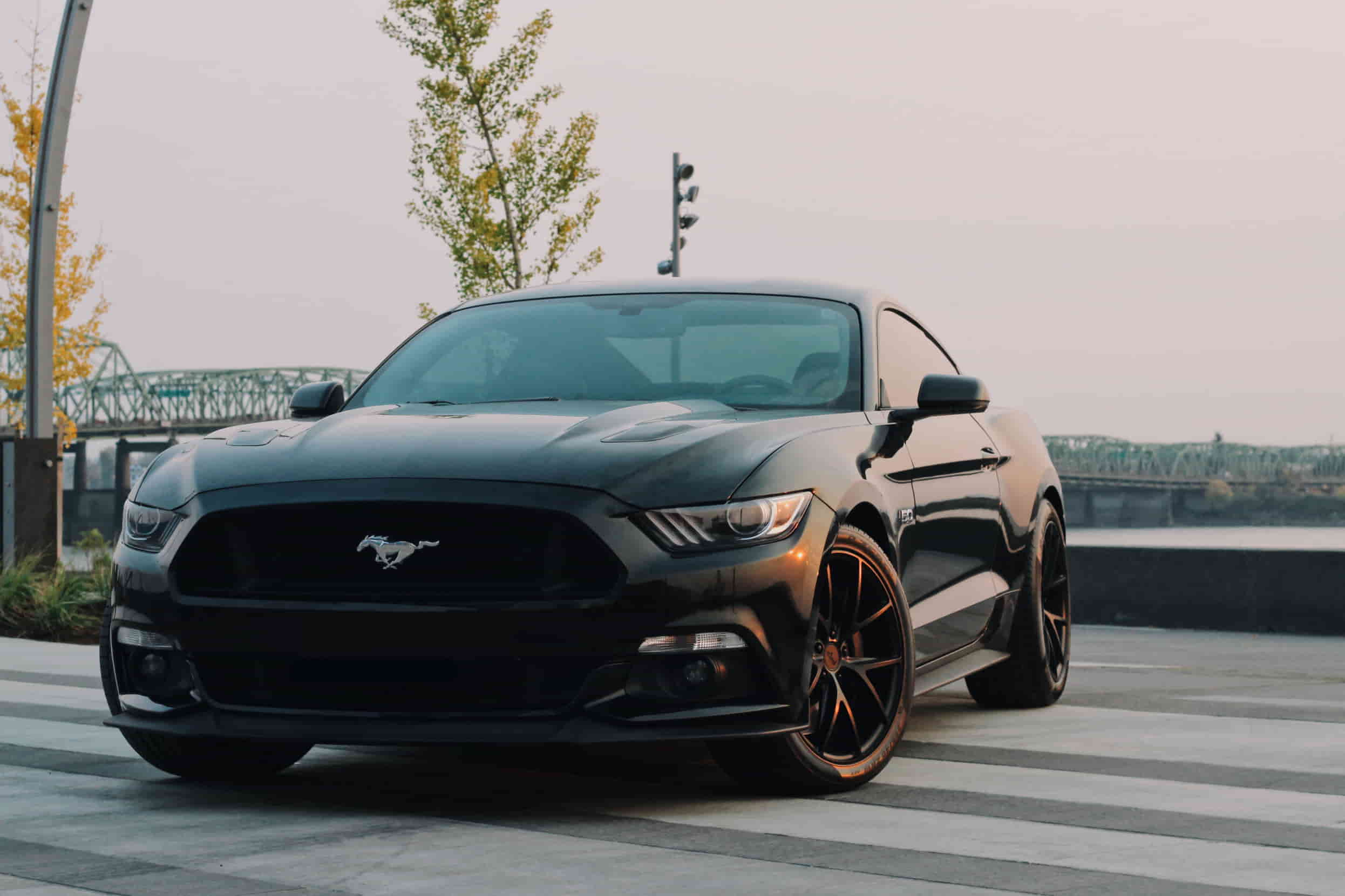 Black Ford Mustang