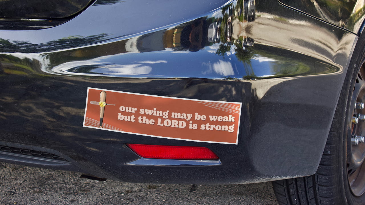 Church Softball bumper sticker