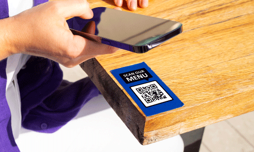 QR Code Sticker | Stickers.com