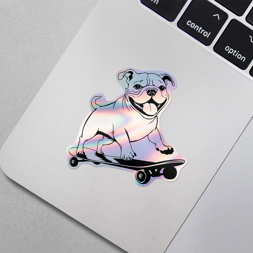 Custom Holographic Laptop Sticker