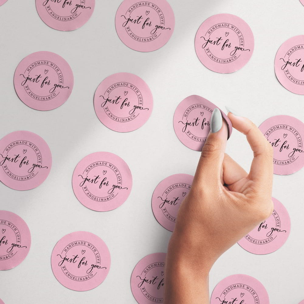 Angelina & Co Pink Product Label Sheets