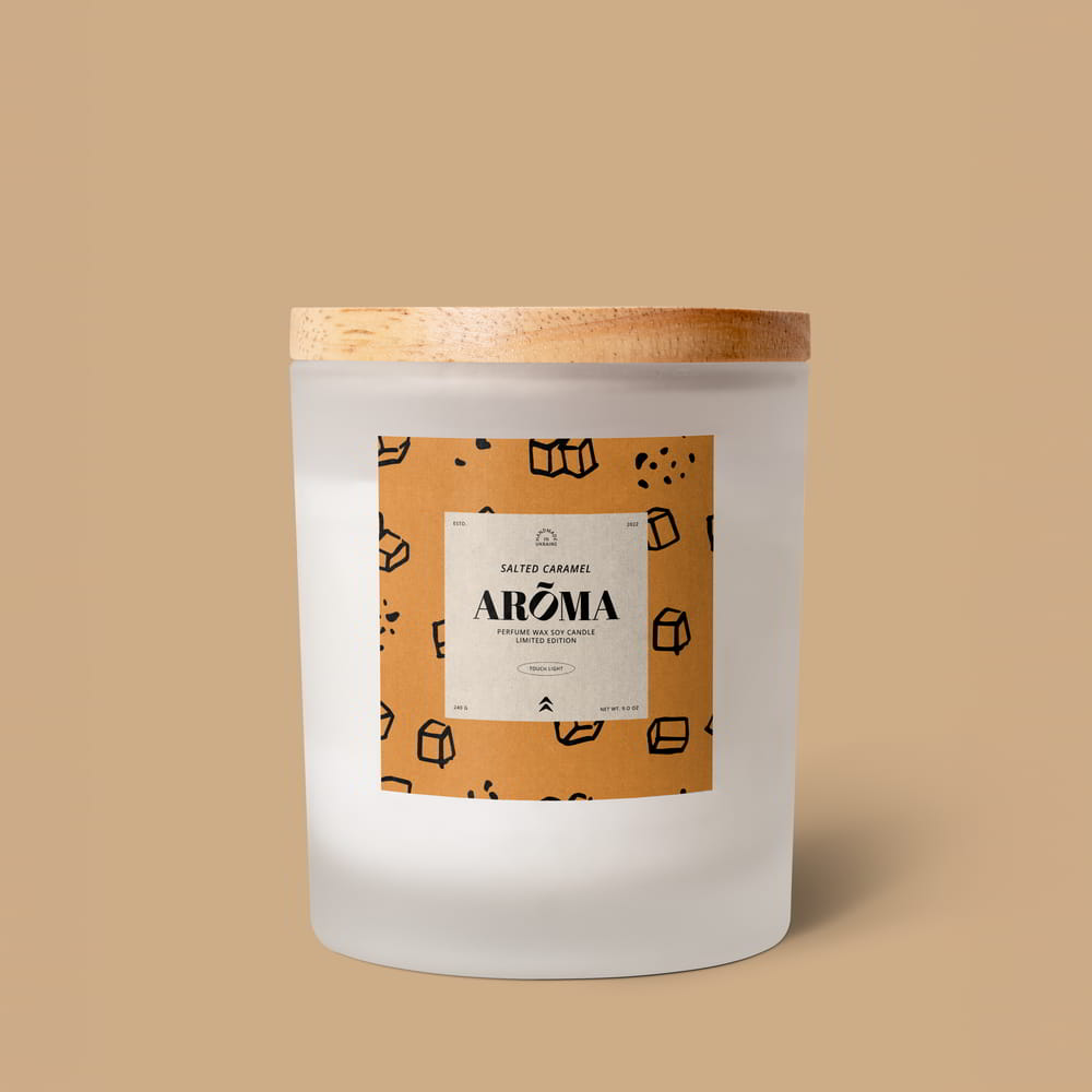 Aroma Square Paper Candle Label