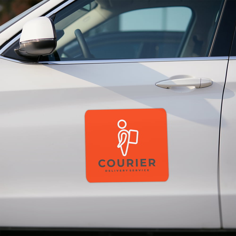 Courier Deliver Service Car Magnet