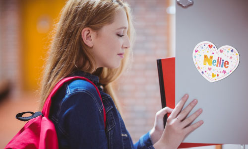 Custom Heart-Shaped Locker Magnet