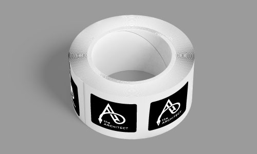 The Architect Square Paper Roll Labels