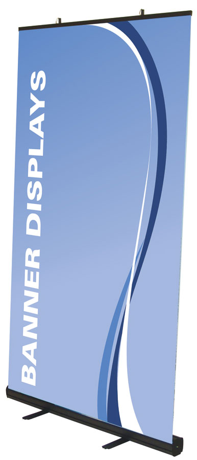 Blue economy retractor 1 text is banner display.