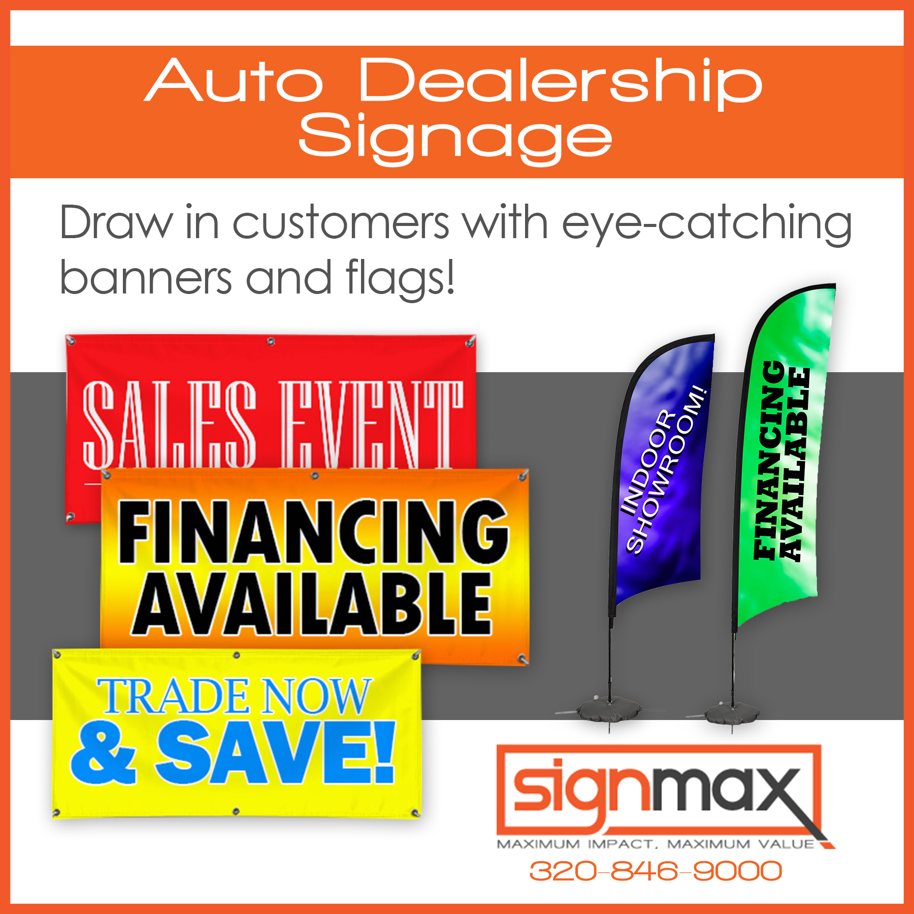 Auto Dealership Banners and Flags | Signmax.com