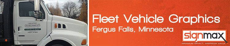 Custom Fleet Vehicle Decals from Signmax in Fergus Falls, MN 