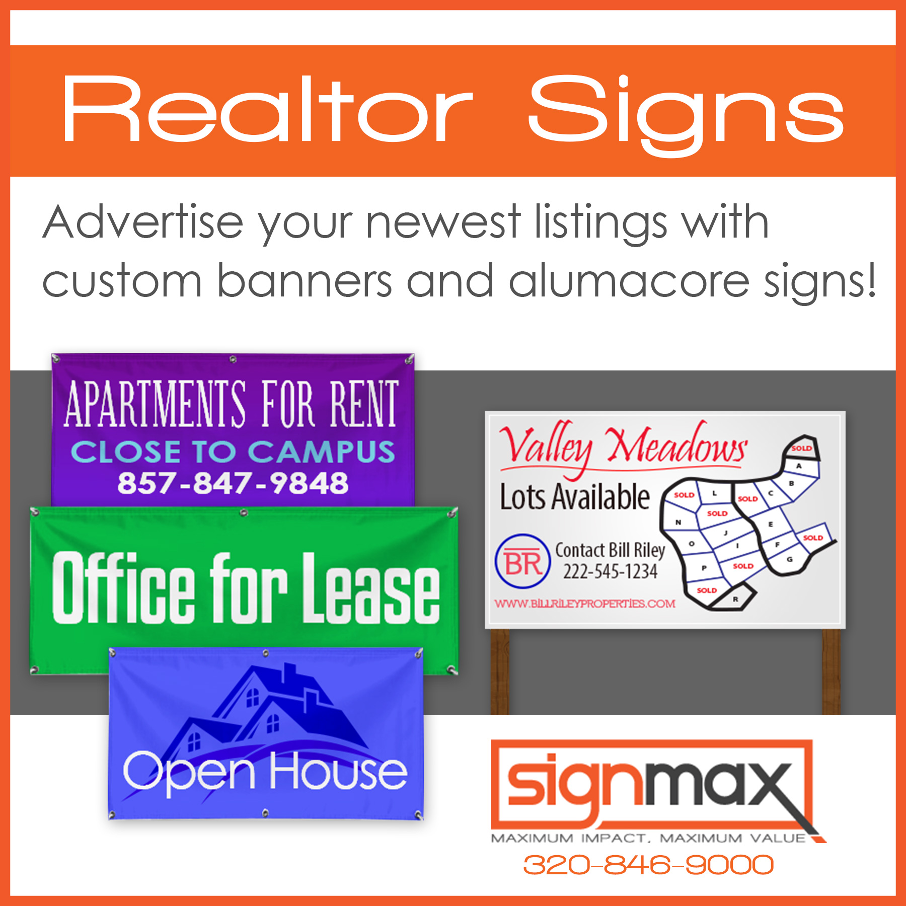 Real Estate Banners and Signs| Signmax.com