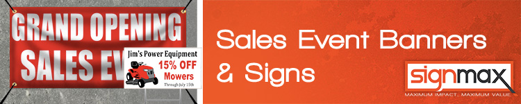 Custom Sale Banners and Signs from Signmax