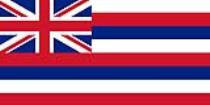 Sticker: State Flag - Hawaii (1.5in x 3in)