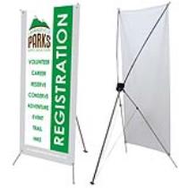 Tripod X with 60" x 24" Banner