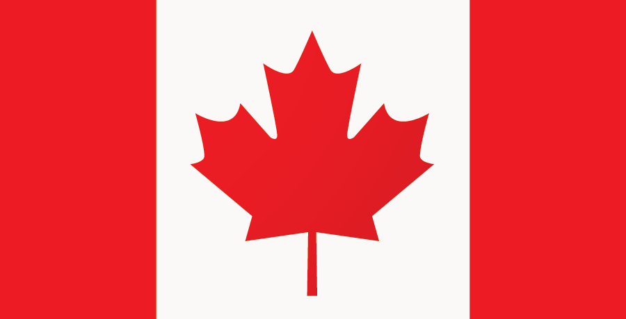 Sticker: Canadian Flag (1.5in x 3in)