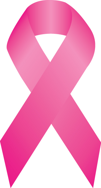 Sticker: Pink Ribbon (2 in x 1 in)