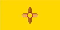 Sticker: State Flag - New Mexico (1.5in x 3in)