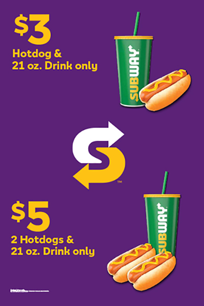 Hotdog and Drink Deal Insert