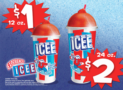 Experience Icee 2 Sizes Stand Topper